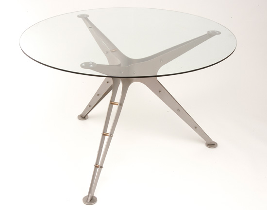 Tahira metal dining table set from PMF Designs