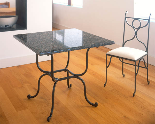 Thurston: metal dining furniture set by PMF Designs